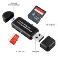 USB Card Reader SD TF Card USB 2.0 Cardreader Smart Memory Micro USB OTG Card Readers Adapter for Computer Laptop Acessories（white）. 