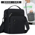 Japan and South Korea's new crossbody bag, men's casual shoulder bag, fashion trend, business simplicity, vertical color small square bag.