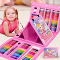 Super Mega 208-Piece Kids Art Set with Paints, Crayons, Markers - High-Quality Art Supplies for Drawing and Painting. 