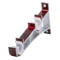 Heavy Duty Home Decor Curtain Accessorie Hang Curtain Rod Holders Metal Double Rod Bracket Double Curtain Rod Bracket Window Hardware Holder.