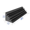 BRADOO-8 Pcs Acoustic Panels Studio Acoustic Soundproof Foam,Sound Treatment Bass Trap Corner,Sound Panels Wedges,12X12X48cm. 