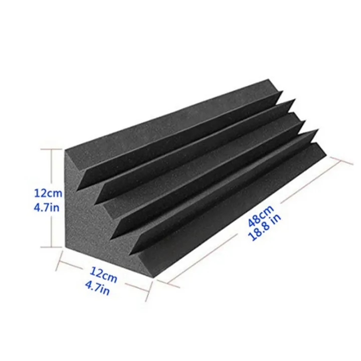 BRADOO-8%20Pcs%20Acoustic%20Panels%20Studio%20Acoustic%20Soundproof%20Foam,Sound%20Treatment%20Bass%20Trap%20Corner,Sound%20Panels%20Wedges,12X12X48cm%20-%20Image%206