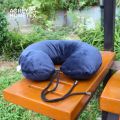 Exclusive Neck Pillow, Navy Blue, (11"x12"), 1 Pcs. 