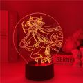 Anime Genshin Impact Night Light 3D Illusion Lamp Hot Game Light for Bedroom Decor LED Light Atmosphere Night Lamps Kids Gift. 