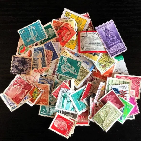 20 PCS Different Postage Stamp from World, Mixed Set Lot, Used with Post Mark, Good Condition Collection, Gift Post Stamp