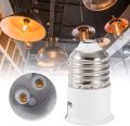 2 Ps E27 to B22 Socket Portable Light Bulb Base Professional Lamp Holder Converter.