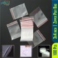 100pieces /Plastic Zipper Bag / Zip Lock Bag / Zip Bag / Transparent Packaging Plastic Bag with Sealable Zipper Zip Lock-3 Inch x 4 Inch. 