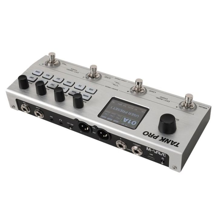 M-VAVE TANK PRO Guitar Pedal Multi-Effects Processor AI Neural Network ...