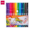 Deli Sign Pens / Felt Pen / Water Color Pens -C10003 (12 Color). 