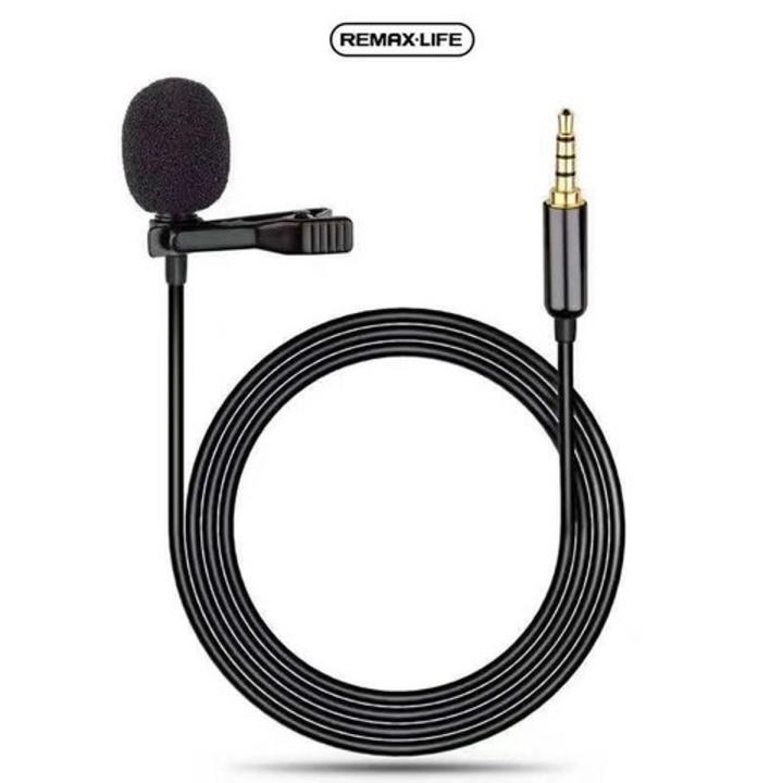 REMAX LIFE RL-LF31 MICDO SERIES 3.5MM AUX CLIP LAVALIER MICROPHONE FOR LIVE BROADCAST / AUDIO / VIDEO RECORD