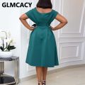 Women Solid Elegant Evening Party Dress Formal Classy Party Gowns Dress.