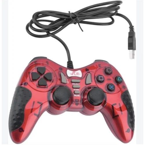 LANJUE L3000 USB 2.0 Wired Gamepad Joystick Controller – 2 Axis 12 Buttons, Dual Vibration, Plug & Play – PC, Laptop Gaming Accessory