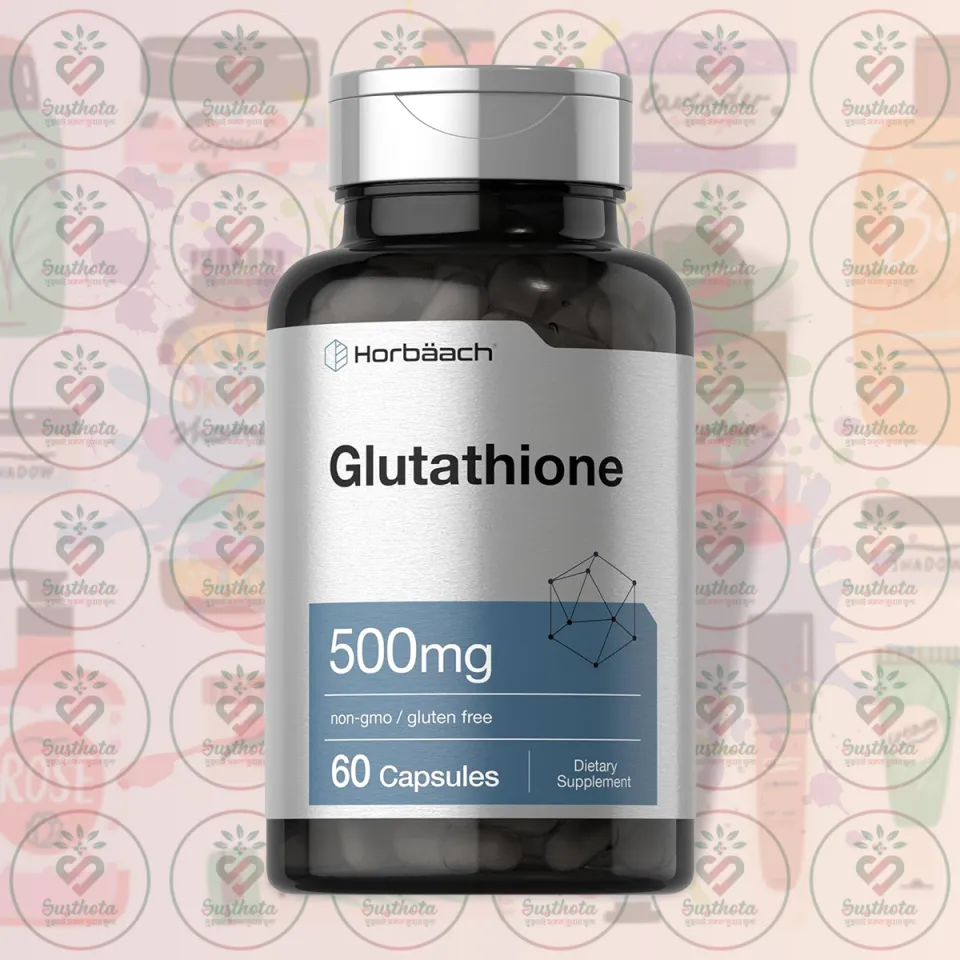 Horbach Glutathione - 500mg - 60 Capsules - with Reduced L-Glutathione -  for Antioxidant Support & Cellular Health | Daraz.com.bd