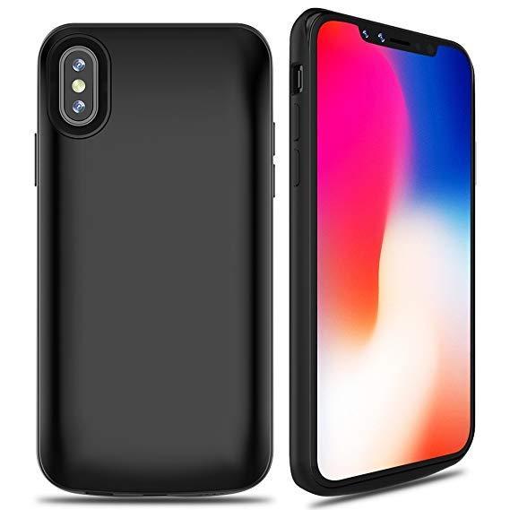 iPhone X Battery Case 5000mAh Rechargeable Charger Case Portable Charging Case iPhone X /10