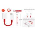 OnePlus Type C - OTG Cable Adapter For One plus - Red and White.