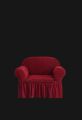 one seater Spandex elastic sofa cavar maroon colour made by tourkey. 