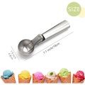 Ice Cream Scoop spoon with Easy Release, Comfortable and Anti-Freeze Handle, Perfect for Gelatos, Frozen Yogurt, Fruit, Sundaes. 