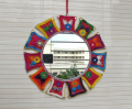 Round Shape Designing Wall Mirror. 