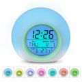 2X Kids Alarm Clock - Wake Up Light Digital Clock with 7 Colors Changing, Press Control and Snooze Function for Bedrooms. 