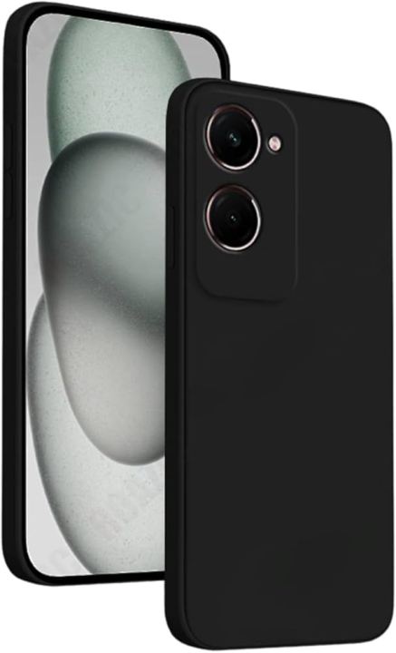 vivo Y18 Silicone Matte Flexible Soft Phone Case - Black - Phone Back Cover