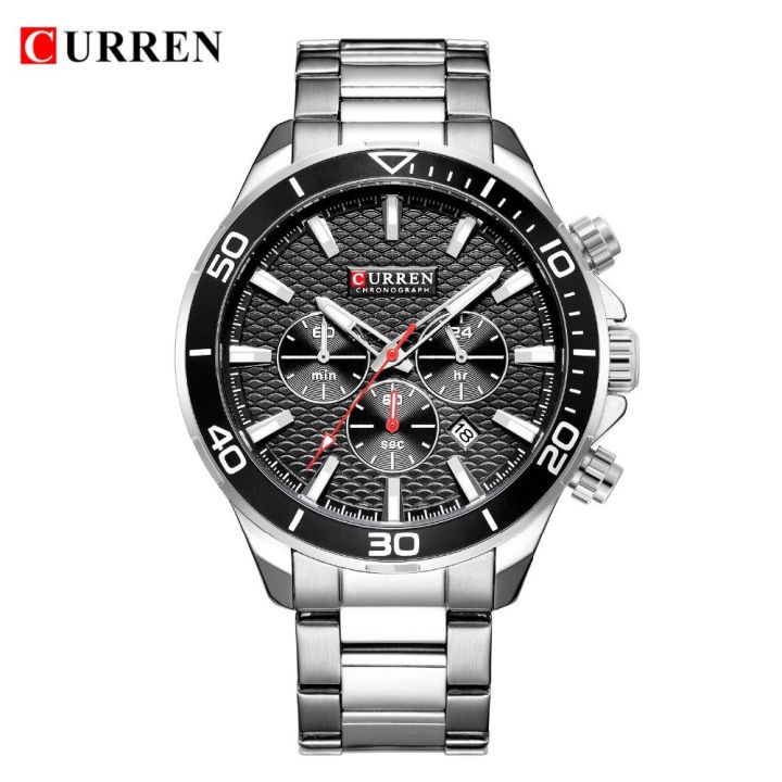 CURREN%208309%20Watches%20For%20Men%20Stainless%20Steel%20Band%20Quartz%20Wristwatch%20Fashion%20Brand%20Chronograph%20and%20Calendar%20Male%20Clock%20Hombre%20-%20Image%203