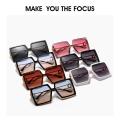 Women's Retro Oversized Irregular Square Sunglasses Fashion Trend Casual Elegant Frame Female. 