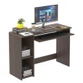 BLUEWUD Mallium Engineered Wood Study and Computer Laptop Table for Home or Office, WFH Desk with Keyboard Slider Storage Shelves for Adults Kids Students (Wenge). 