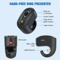 2.4GHz Rechargeable Wireless Presenter Finger Ring with Red Light. 
