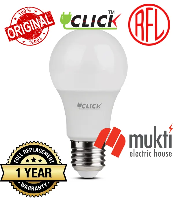 CLICK%207%20Watt%20Led%20Bulb%20Bright%20White%20Lamp%20Light%20B22%20Pin%20E27%20Spiral%207W%201%20Year%20Warranty%20-%20Image%202