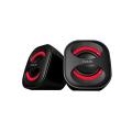 HV-SK430 USB 2.0 Speaker - Black and Red. 