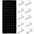 40/60PCS Surgical Steel Nose Ring Pack Indian Nose Pin Lot Nose Piercing Ring Set Crystal Nariz Ring Bulk Nose Piercing Stud Lot.