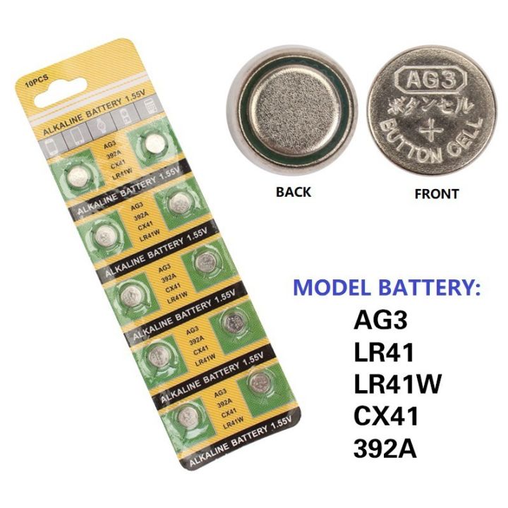 5Pcs-%20AG3%20392A%20CX41%20LR41W%20Button%20Battery%20LR41W%20Button%20Cell%20Battery%20LR41W%20Battery%201.5V%20392A%20Coin%20Cell%20Battery%20AG3%20Battery%201.5V%20Battery%20For%20Watch%20Calculator%20Clock%20-%20Image%202