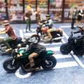 【3C VictoryEagle】Miniature Motorcycle 1/64 Motorcycle Model Model Autocycle 1:64 Tiny Motorbike Toys for Model Train Railway Station Diorama. 