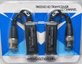 High Definition Transmitter 300 Meters Passive Transceiver Single Channel Video Balun for HD AHD CVI TVI Cameras - Passive HDCVI Transceiver Single Channel CCTV Camera Video Balun for AHD/CVI/HDCVI/HDTVI (Pack of Two). 