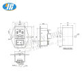 10A 250V Inlet Module Plug Fuse Switch Male Power Socket 4Pin + 3Pin IEC320 C14 For Arcade Game Vending Machine DIY Parts.