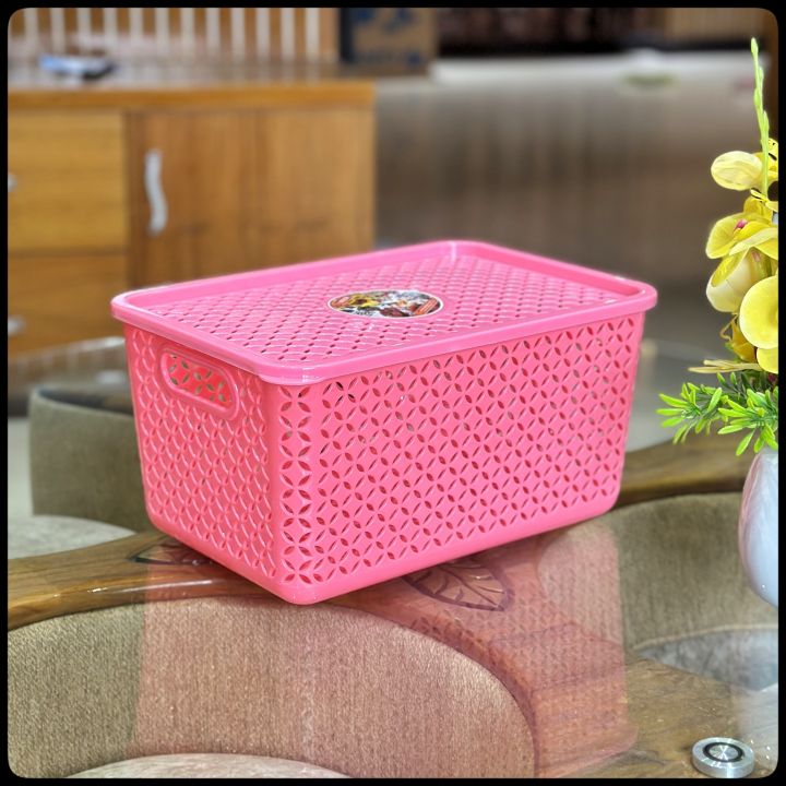 Plastic Storage Basket for Makeup Cosmetic Case Organizer with - 1 PCS