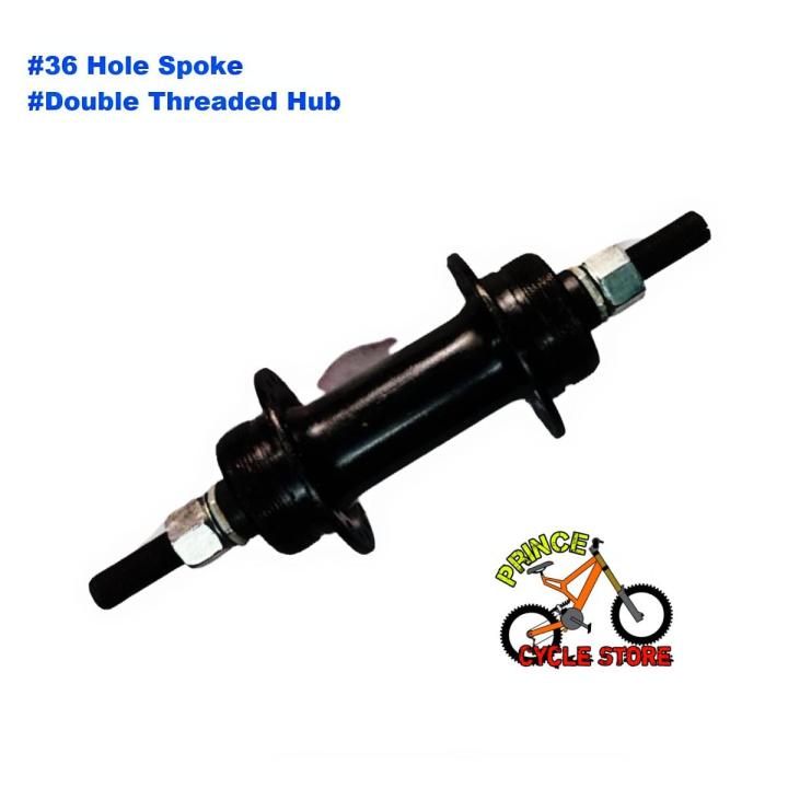 Cycle Hub 36 Spoke Hole Rear/Back Side Threaded Hub for Double Threaded Bicycle Hub 1 Pc