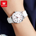 Olevs Relo For Women Rubber Strap Original Waterproof Fashion Quartz Watch Luminous Digital Dial Simple Elegant. 