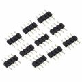 100Pcs 4 Pin Rgb LED Strip Male Plug Adapter Connector for 3528 5050 Strip Light. 