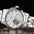 Genuine Swiss mechanical watches Ai wave automatic mechanical watch men's belt business casual male table ultra-thin waterproof. 