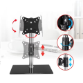 Universal Table Top Tv Stand for 14-27 Inch Led Height Screen Holder Adjustable Table Base Stand with Base.