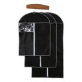【The road to happiness Store】Garment Suit Cover Clothing Coat Covers Bag Dustproof Storage Protector Breathable Dust Cover Household Merchandises Beige Black.