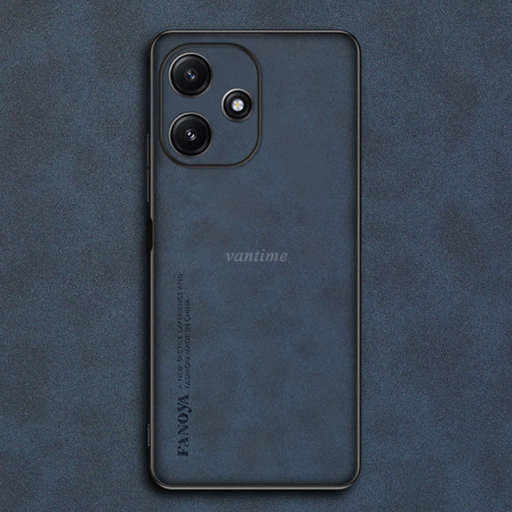 Vantime%20for%20Xiaomi%20Redmi%2012%205G%20/%20POCO%20M6%20Pro%205G%20Case%20Soft%20Pure%20Leather%20Slim%20Matte%20Back%20Cover%20-%20Image%207