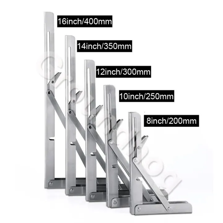 (2ps=1set)%2014"Stainless%20steel%20Folding%20Shelf%20Bench%20Table%20Bracket%20Marine%20Grade%20350kg%20Load%20Adjustable%20Triangle%20Foldable%20Support%20Bracket%20-%20Image%205