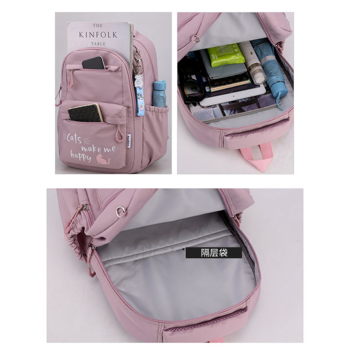 Girl%20School%20Bag%20Backpack%20Back%20Pack%20For%20Teenager%20Women%20Children%20Female%20Pink%20Schoolbag%20Primary%20High%20Bagpack%20Class%20Teens%20Child%20Kids%20-%20Image%203