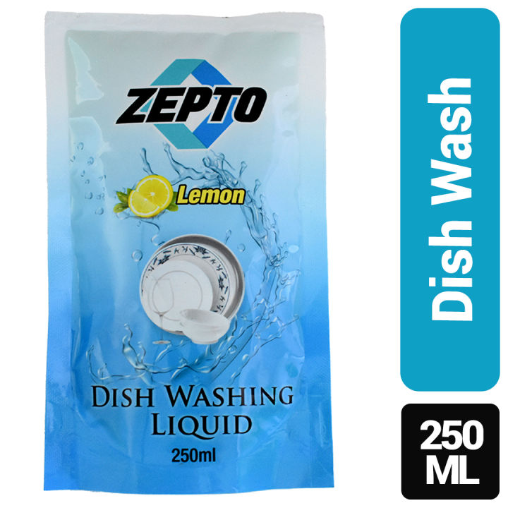 Zepto Dish Washing Liquid Lemon Scented 250Ml