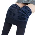 Solid Color Women Winter Velet Trousers Female High Elastic Warm Nine Pants Ladies High Waist Slim Leggins. 