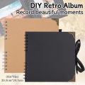 DIY 60 Pages Photo Album Kraft Paper Scrapbook Multifunction Picture Book Scrapbooking Albums Crafts Commemorative Birthday Gift Amour zii.