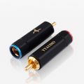 YYTCG Pure Copper Gold Plated RCA Plug Self Locking Audio Connector.