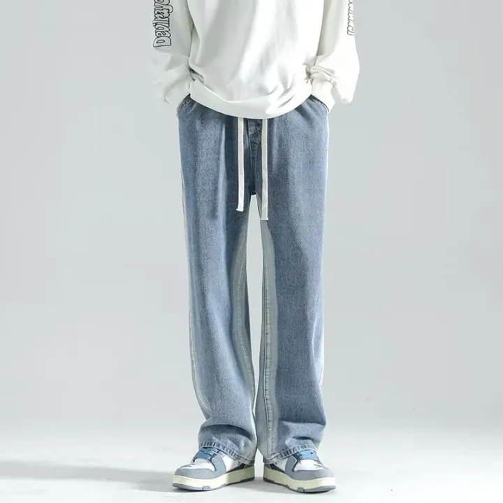Y2k%20Baggy%20Men's%20Jeans%20for%20Men%20Pants%20Clothing%20Ropa%20Pantalones%20Hombre%20Vaqueros%20Cal%C3%A7a%20Masculina%20Summer%20Streetwear%20Elastic%20Waist%20-%20Image%202